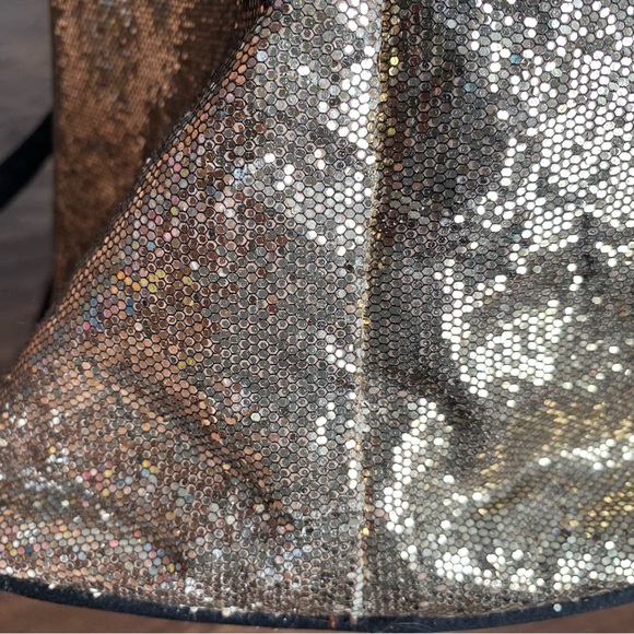 Victoria Secret Gold Glitter Sparkly Tote - Picture 11 of 16